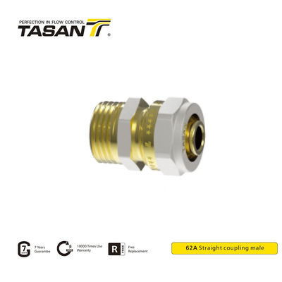 Συνθήκες υψηλής πίεσης Compression Union Fitting Brass Αρσενικός Προσαρμογέας 25mm 62A